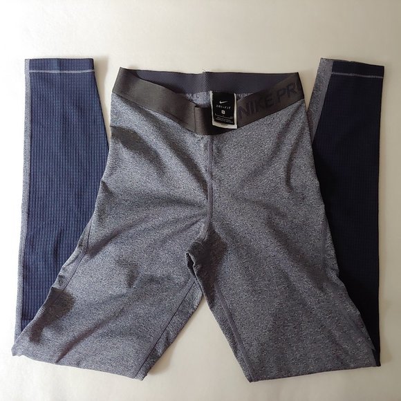 NIKE Pro Warm Training Tight Fit Charcoal Small - Picture 4 of 8